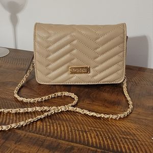 Bebe Sophia Taupe Crossbody Bag